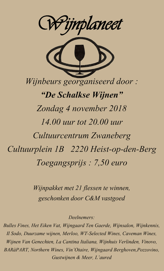 Affiche van wijnbeurs